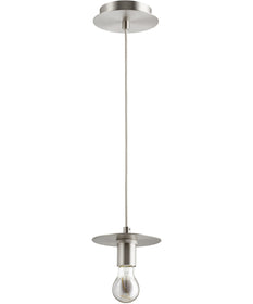 6"W 1-light Pendant Satin Nickel