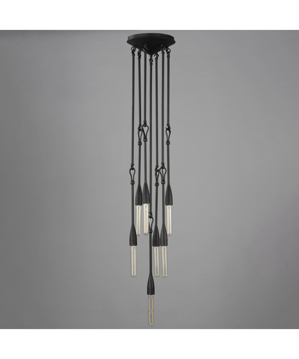 Pioneer 7-Light Pendant Anthracite