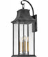 Adair 4-Light Extra Large Wall Mount Lantern in Aged Zinc