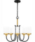 Rowland 5-light Chandelier Matte Black