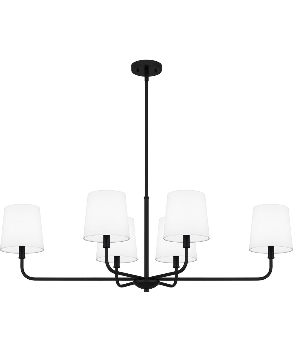 Gallagher Medium 6-light Island Light Matte Black
