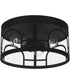 Brampton Medium 3-light Outdoor Ceiling Light  Coastal Armour Aluminum Matte Black