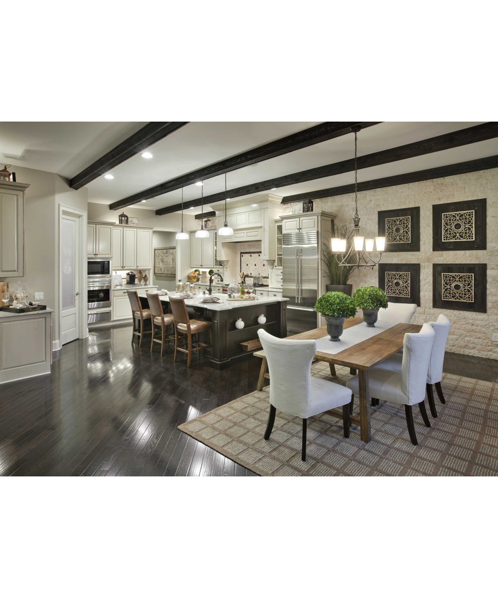 Archie 1-Light Clear Prismatic Glass Coastal Pendant Light Antique Nickel