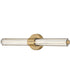 Georgette LED-Light Medium LED Vanity in Lacquered Brass
