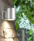 Cylinder 2-light LED Outdoor Wall Lantern Brushed Aluminum