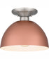 Quoizel Semi-Flush Mount Small 1-light Semi Flush Mount Matte Rose Gold