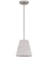 Hazel Small 1-light Mini Pendant Brushed Nickel
