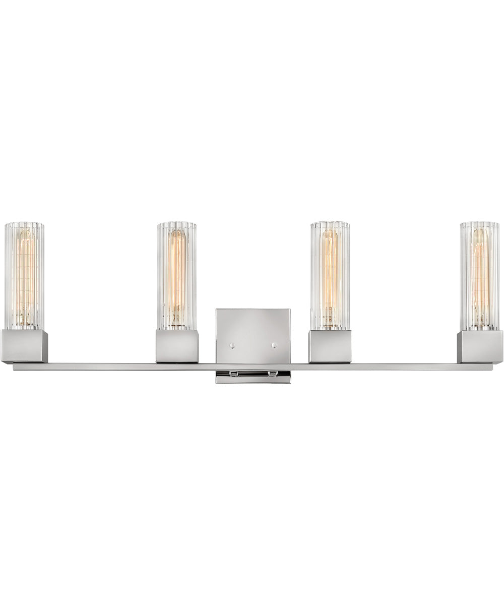 Xander 4-Light Vanity in Polished Nickel