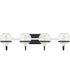 Phoenix Extra Large 4-light Bath Light Matte Black
