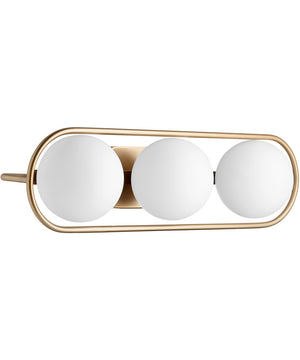 Belmont 3-light Bath Vanity Light Aged Brass