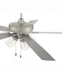 60" Outdoor Super Pro 104 4-Light Indoor/Outdoor Ceiling Fan Painted Nickel