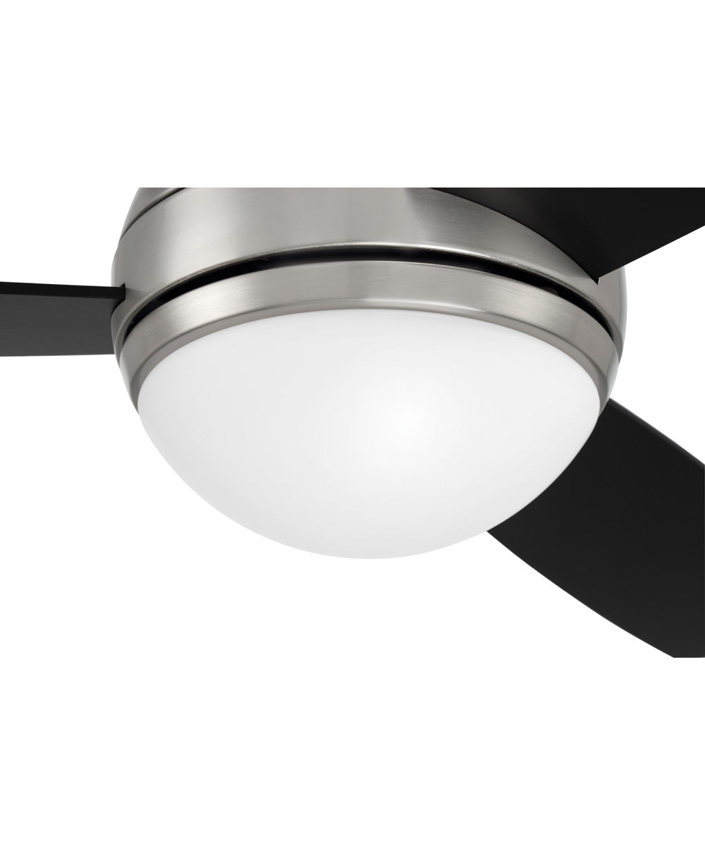 52" Keen 1-Light Ceiling Fan Brushed Polished Nickel