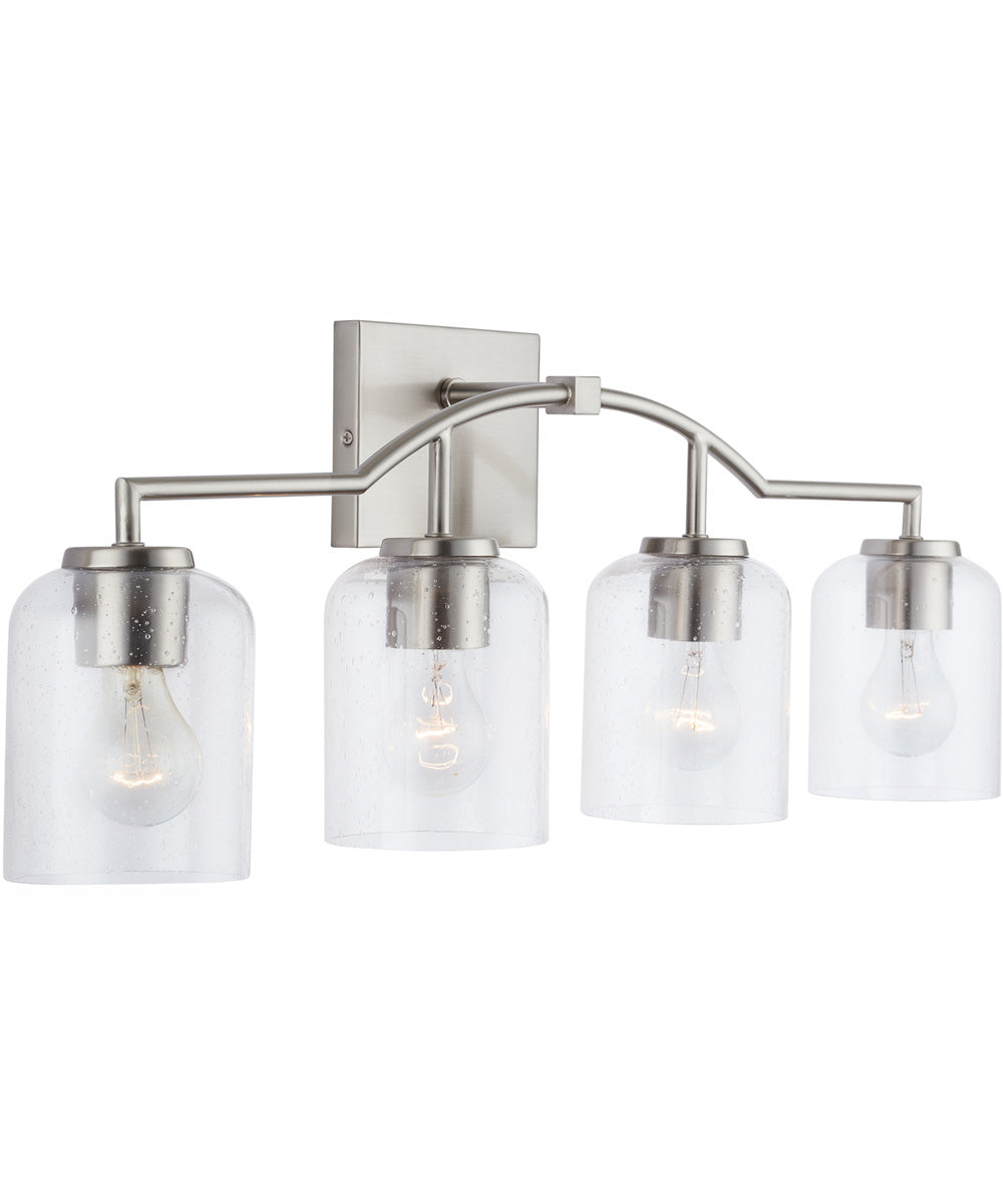 Carter 4-Light Vanity Brushed Nickel
