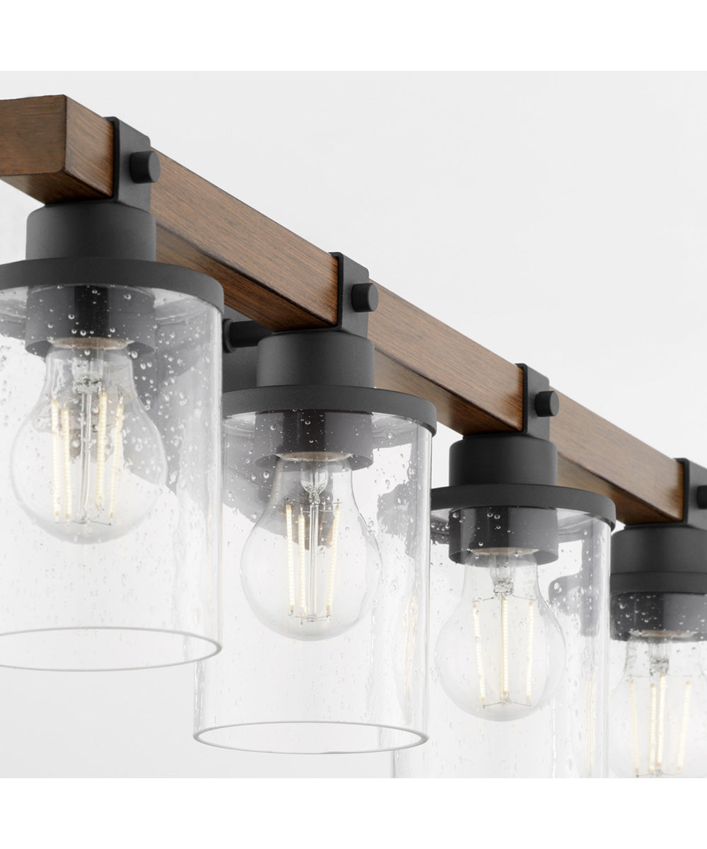 Alpine 4-light Bath Vanity Light Textured Black Walnut