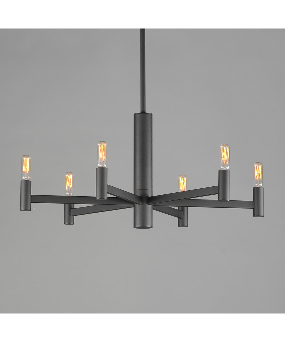Emana 6-Light Chandelier Black