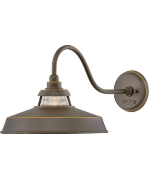 Troyer 1-Light Large Outdoor Wall Mount Lantern in Oil Rubbed Bronze