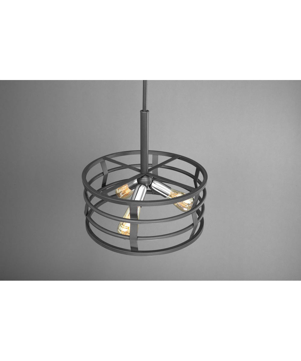 Remix 3-Light Global Pendant Light Graphite