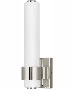 Aiden LED-Light Small LED Sconce in Polished Nickel