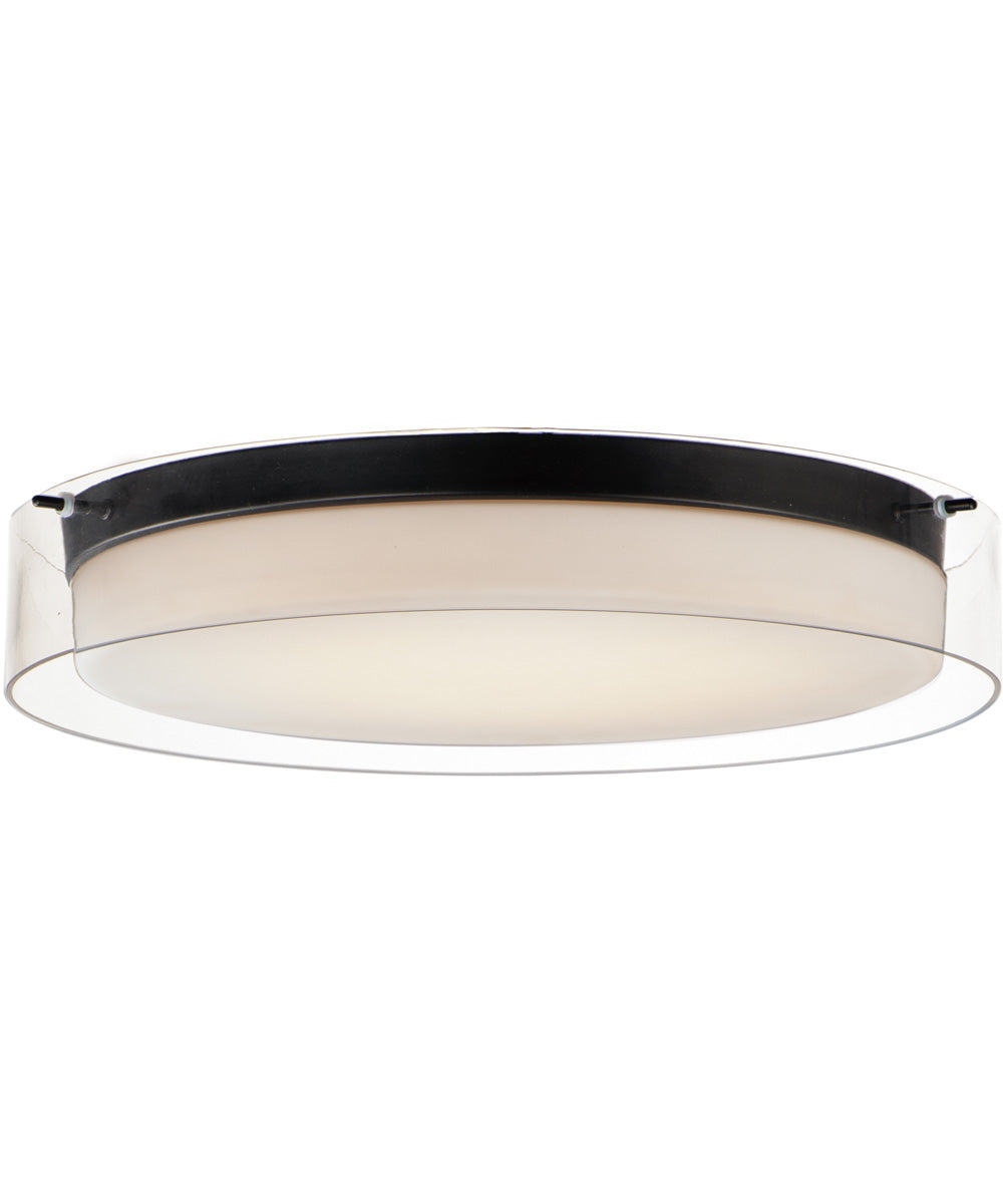 Duo 20'' Round Flush Mount Black