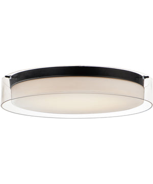 Duo 20'' Round Flush Mount Black