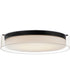 Duo 20'' Round Flush Mount Black