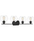 Pruitt Extra Large 4-light Bath Light Matte Black