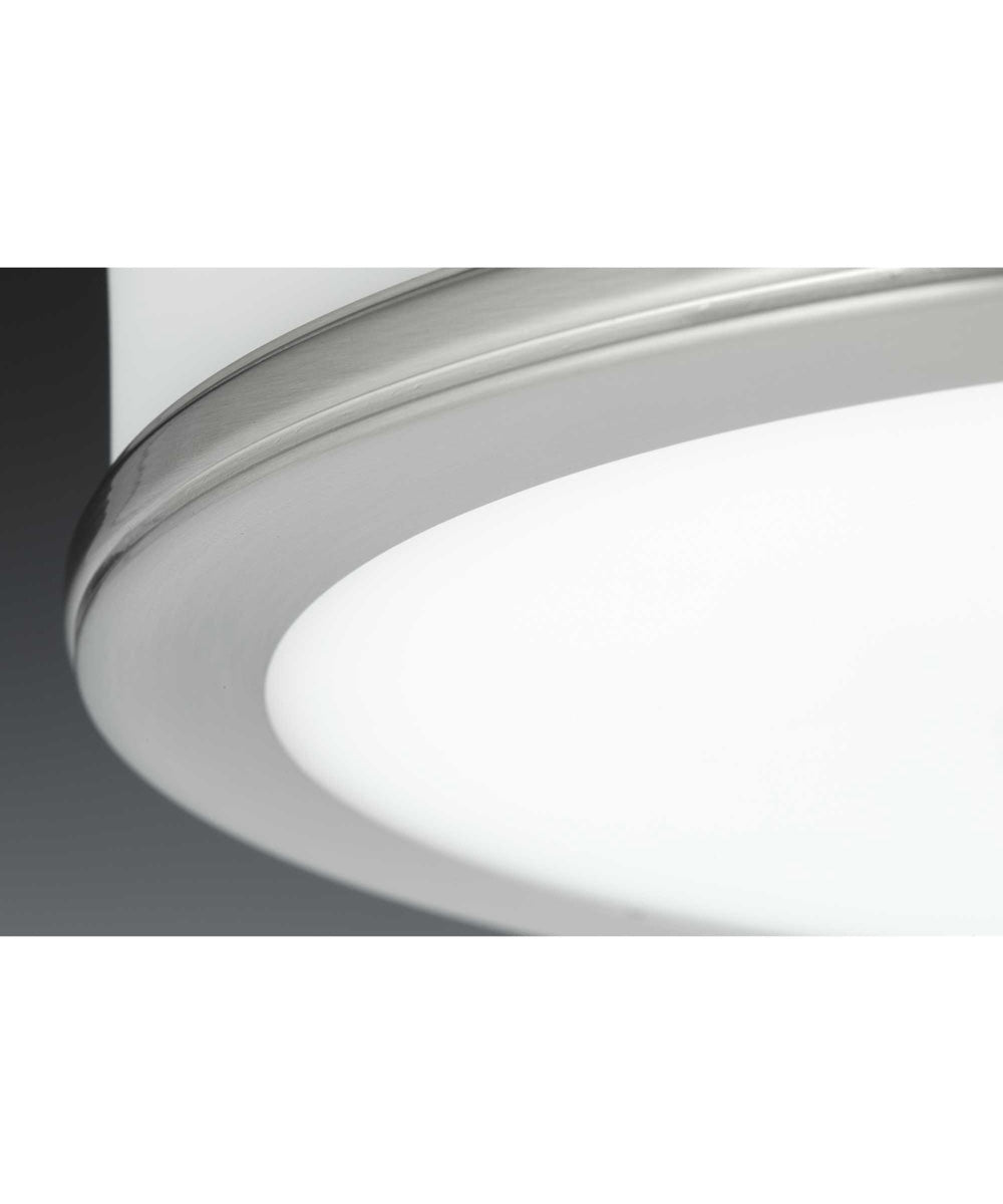 Bezel 13" LED Flush Mount Brushed Nickel