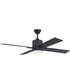 52" Teana 1-Light Ceiling Fan Flat Black