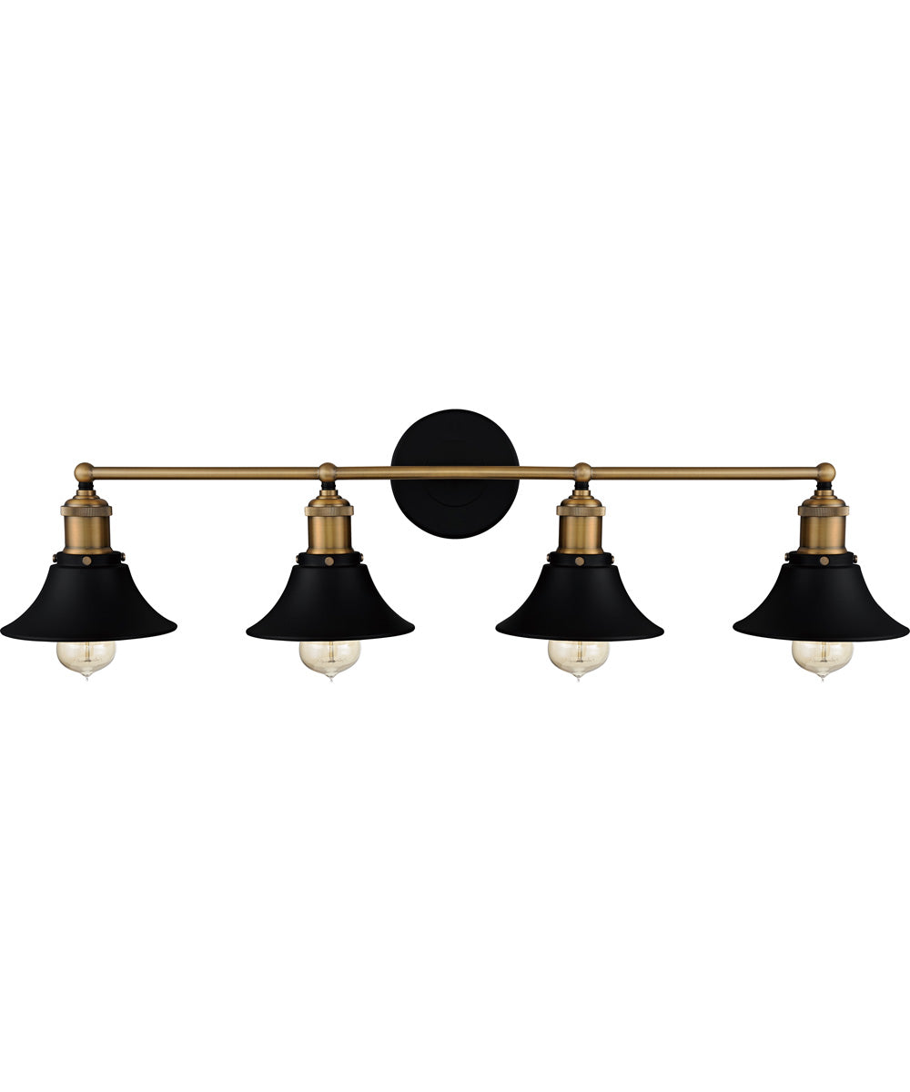 Trafalgar Extra Large 4-light Bath Light Matte Black