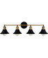 Trafalgar Extra Large 4-light Bath Light Matte Black