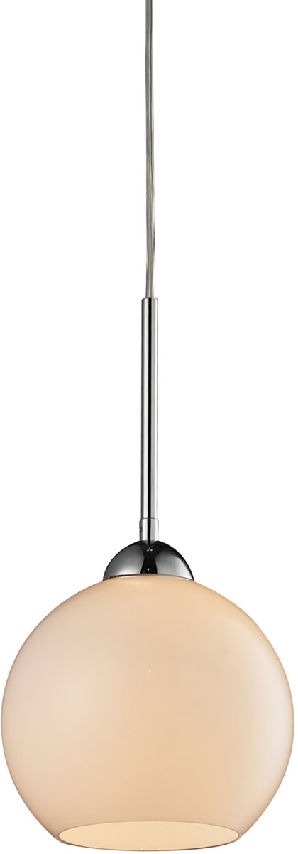 8"W Cassandra 1-Light Pendant Polished Chrome