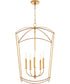 Mantle 5-light Entry Foyer Hall Chandelier Gold Leaf
