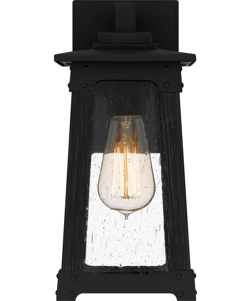 Drescher Small 1-light Outdoor Wall Light  Coastal Armour Aluminum Matte Black