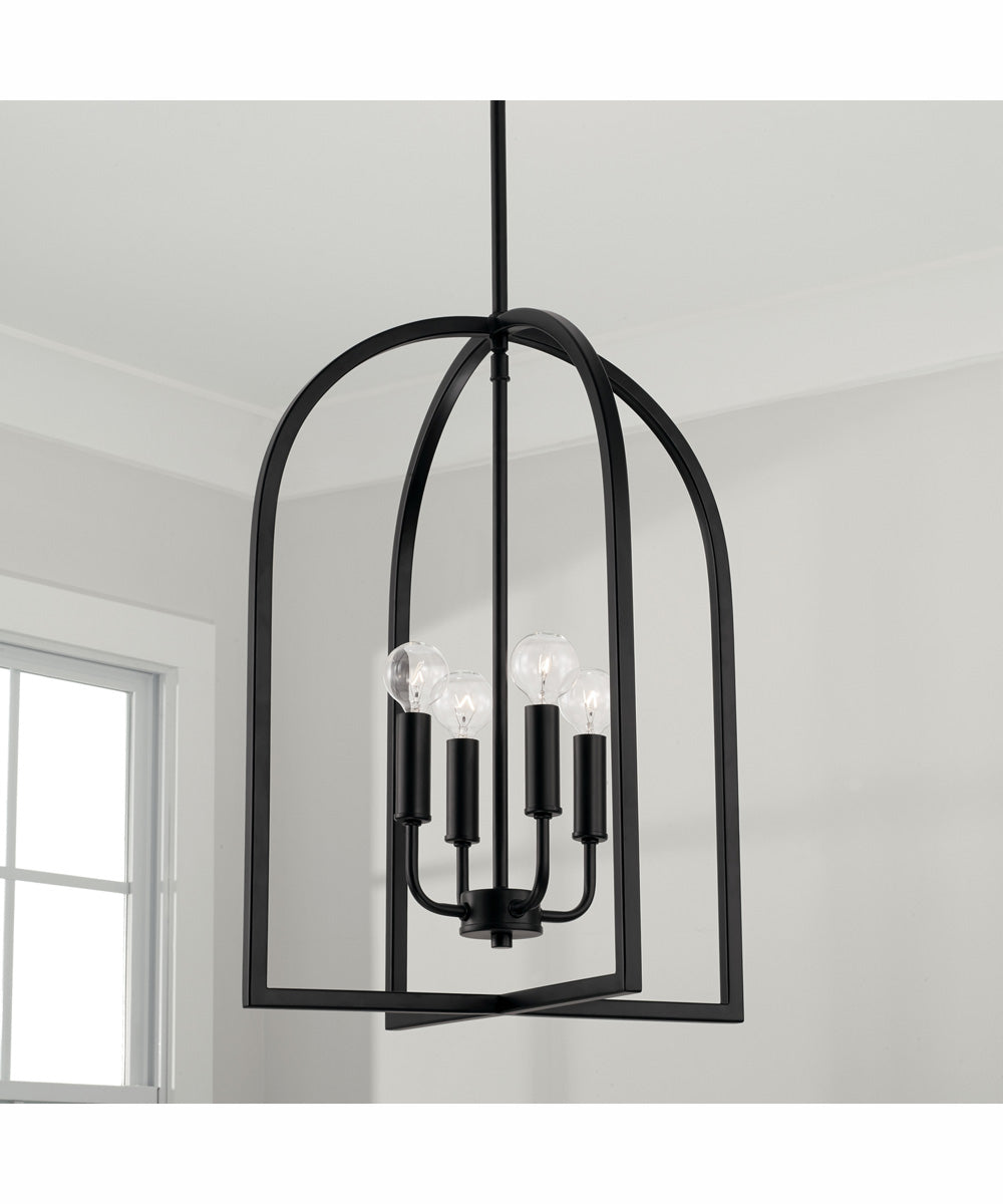 Lawson 4-Light Foyer Matte Black