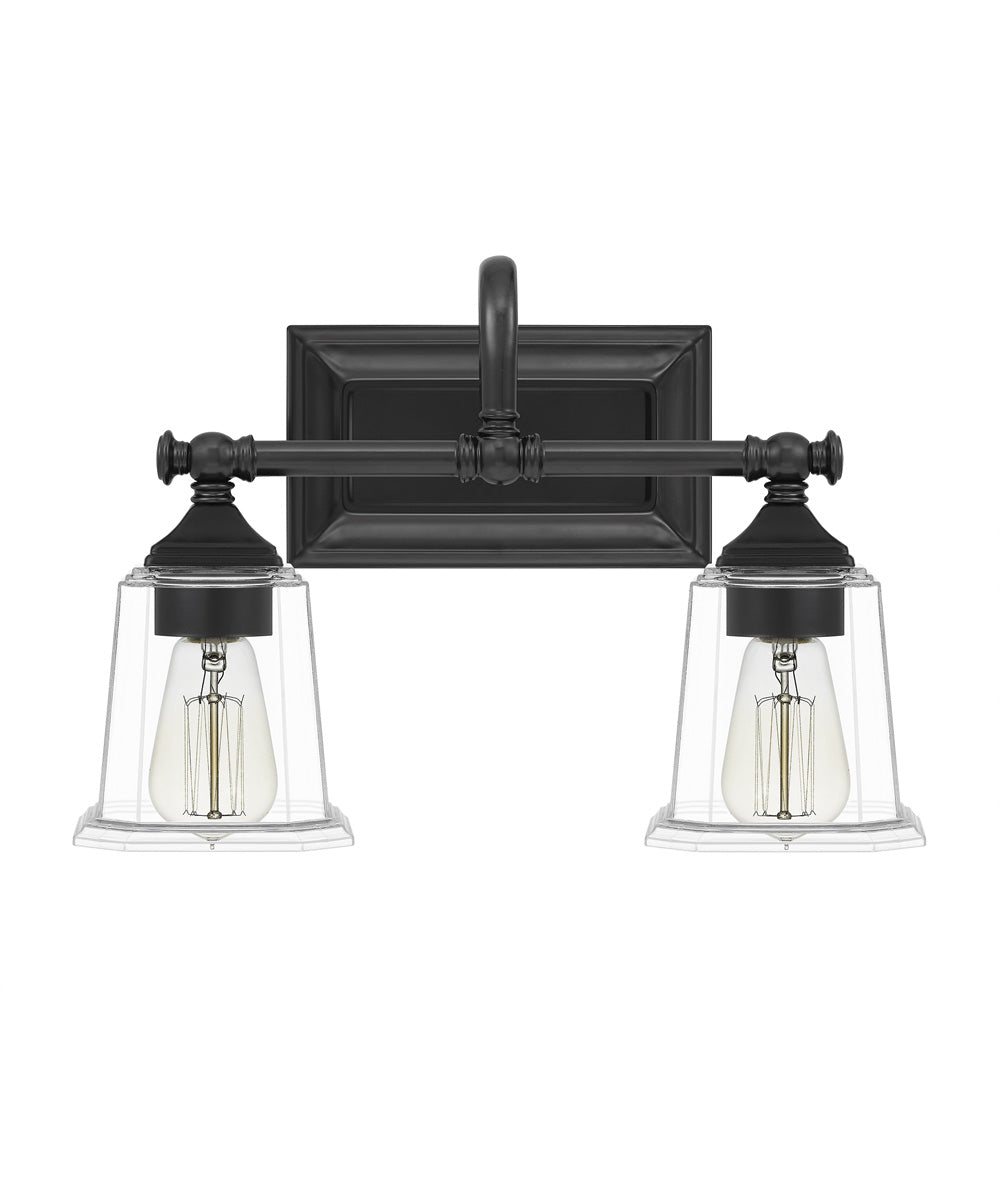 Nicholas Medium 2-light Bath Light Earth Black