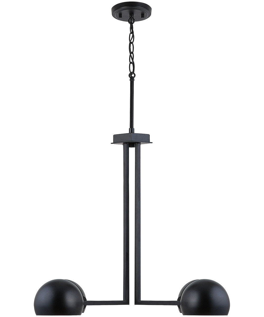 Hadley 4-Light Chandelier In Matte Black