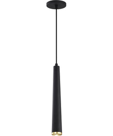 Melrose  Pendant Matte Black / Brushed Brass