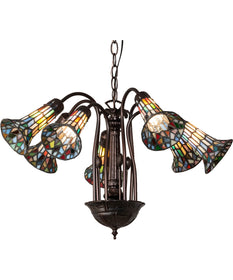 26" Wide Tiffany Pond Lily 7 Light Chandelier