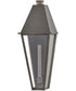 Endsley 1-Light Large Wall Mount Lantern in Blackened Brass