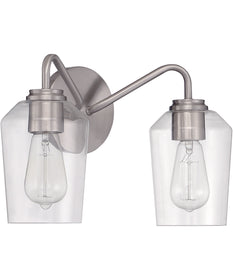 Shayna 2-Light Vanity Brushed Polished Nickel