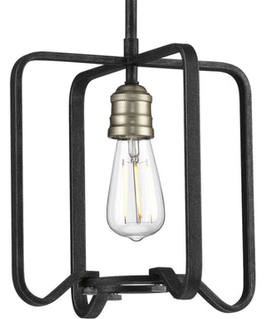 Foster 1-Light Farmhouse Mini-Pendant Light Gilded Iron
