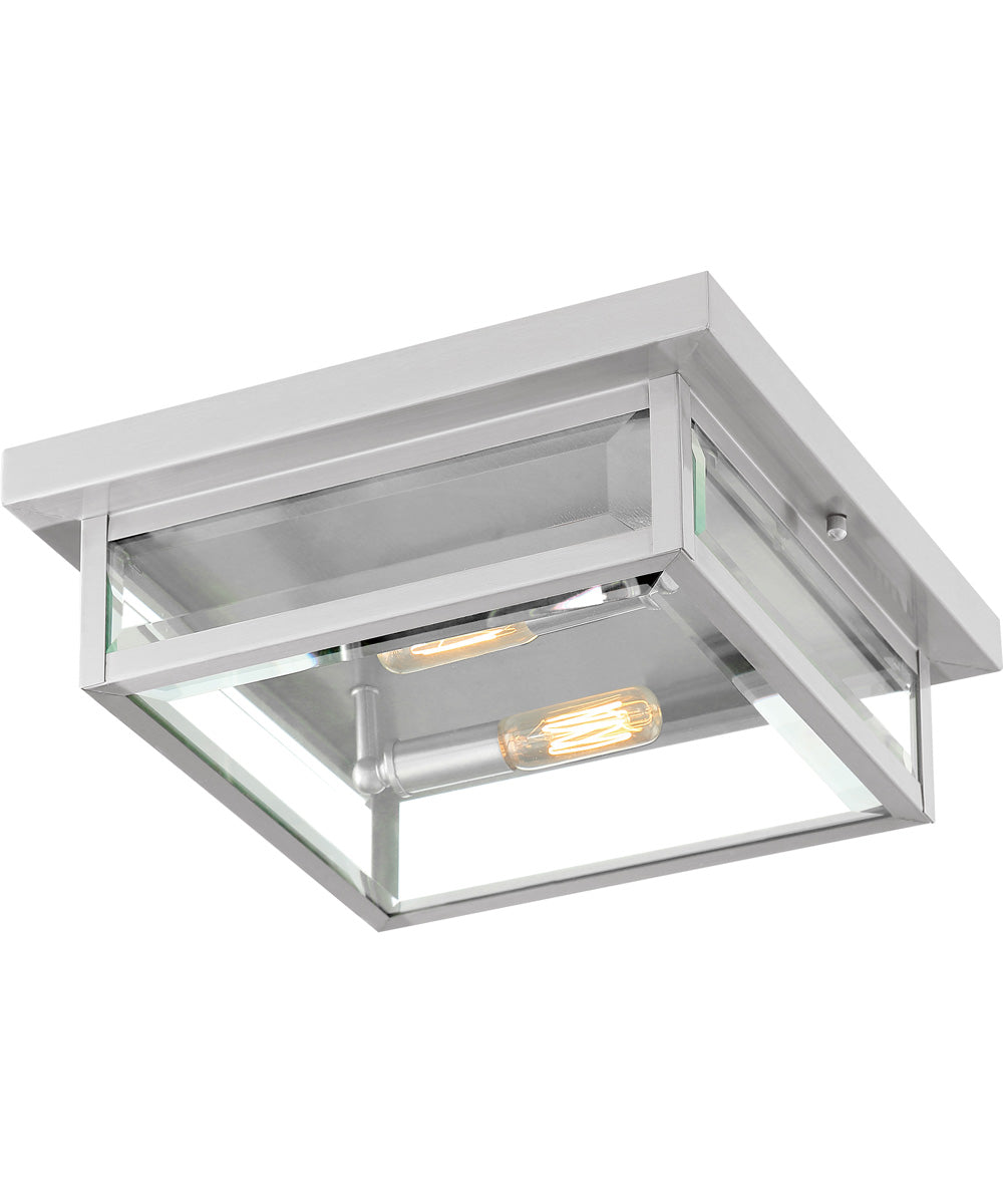 Westover 2-light Flush Mount Stainless Steel