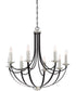 Alana 8-light Chandelier Mystic Black