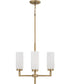 Alyssa 4-Light Pendant Aged Brass