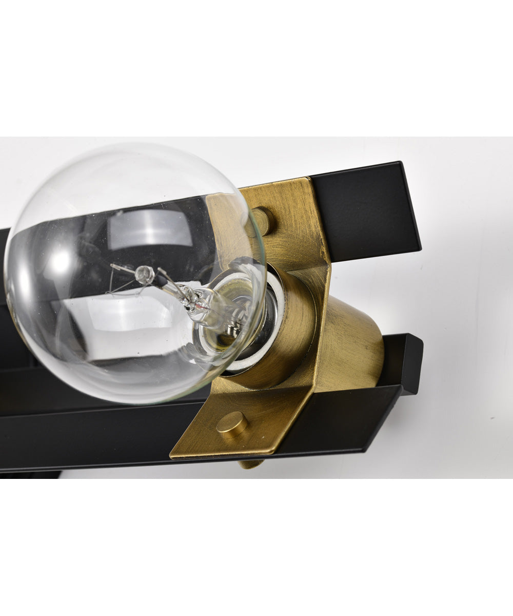 Marsden 3-Light Vanity & Wall Matte Black