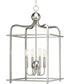Assembly Hall 4-Light Coastal Pendant Light Brushed Nickel