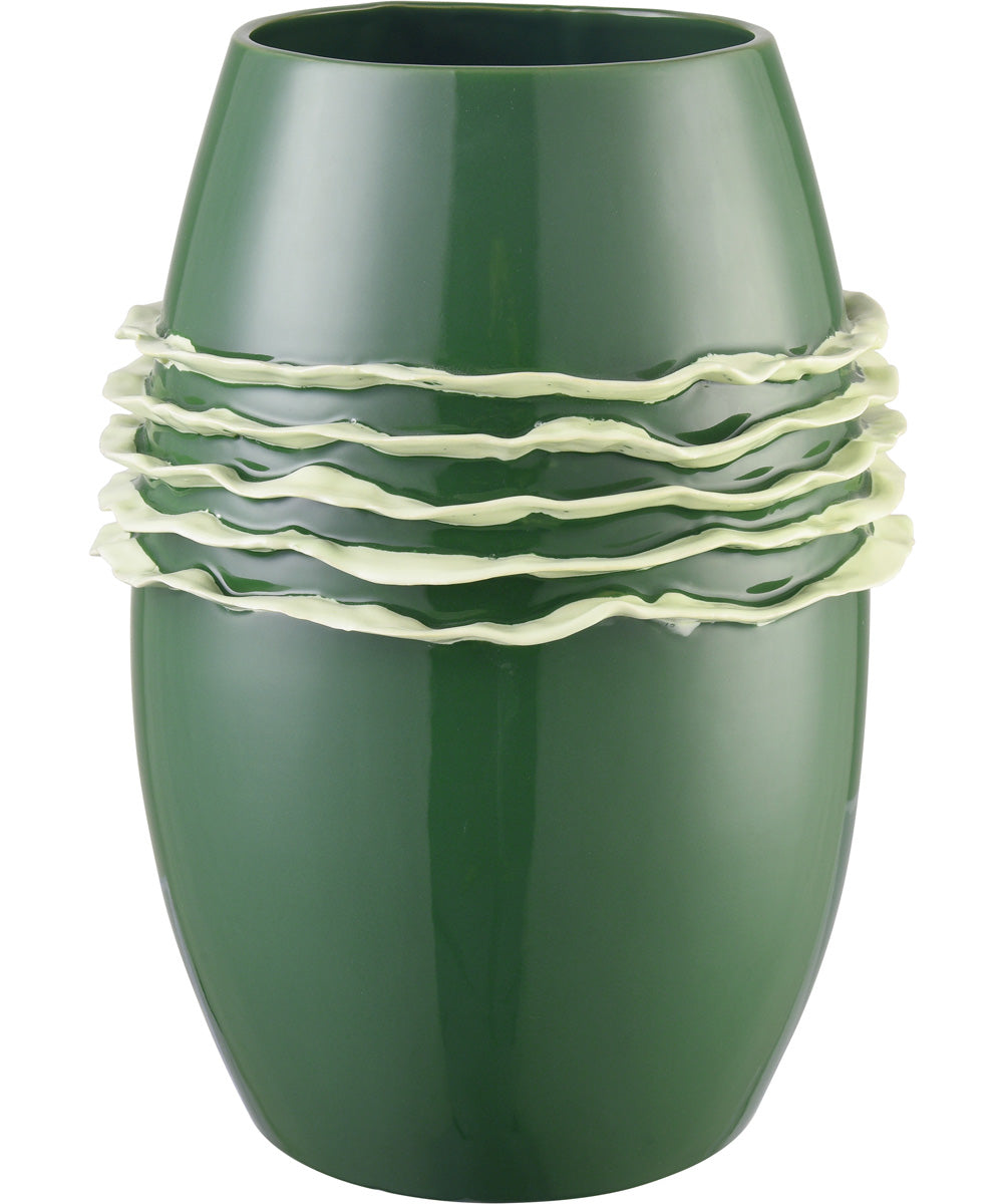Algae Vase - Large Dark Green
