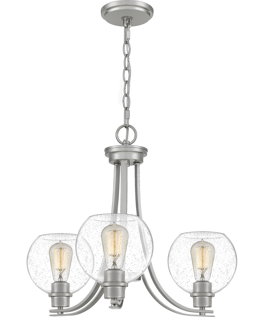 Pruitt 3-light Chandelier Brushed Nickel