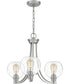 Pruitt 3-light Chandelier Brushed Nickel