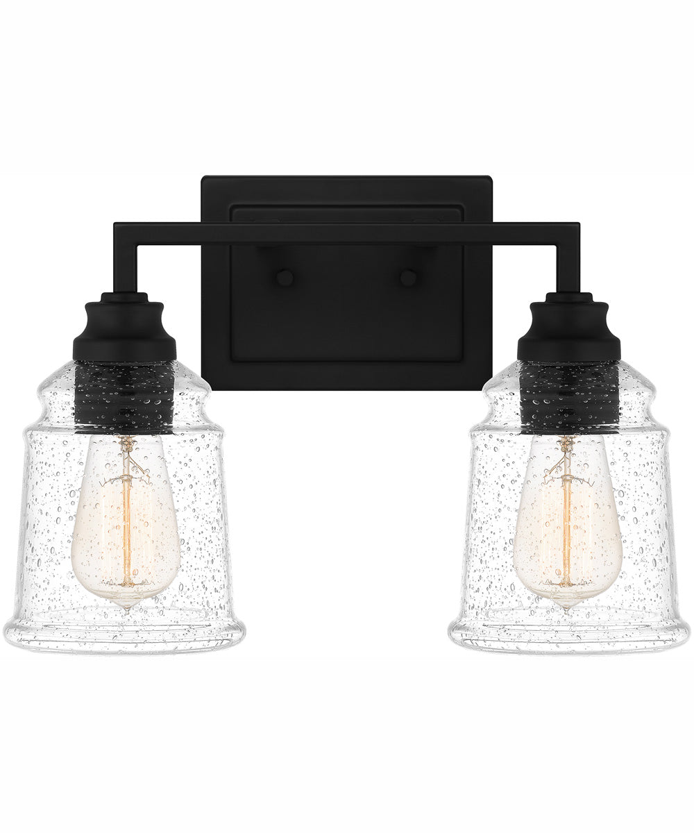 McIntire Medium 2-light Bath Light Matte Black